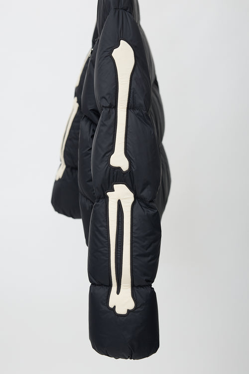 Amiri Down Logo Bone Puffer Jacket