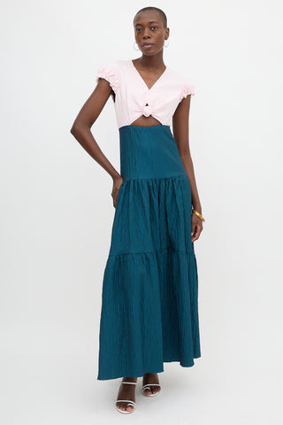 Hellessy Textured Two-Tone Dress
