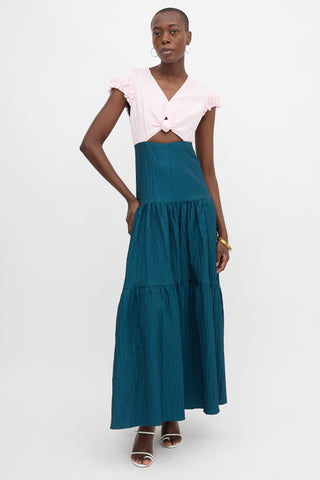 Hellessy Textured Two-Tone Dress