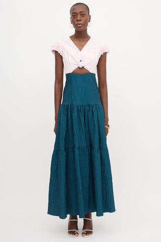 Hellessy Textured Two-Tone Dress