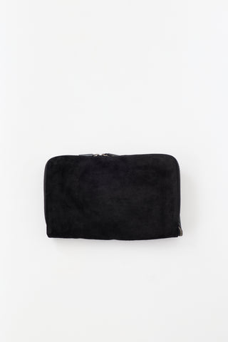 Helmut Lang Leather & Suede Folded Pouch