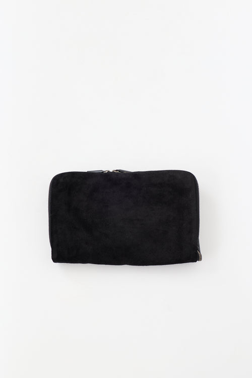Helmut Lang Leather & Suede Folded Pouch