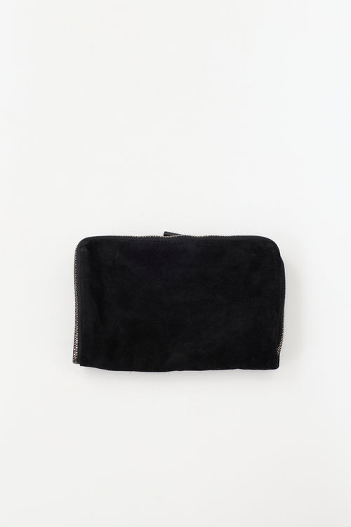 Helmut Lang Leather & Suede Folded Pouch