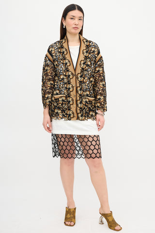 Ermanno Scervino Floral Guipure Lace Cardigan