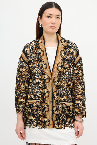 Ermanno Scervino Floral Guipure Lace Cardigan