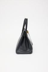 Hermès 1996 Noir Ardennes Birkin 35 Bag