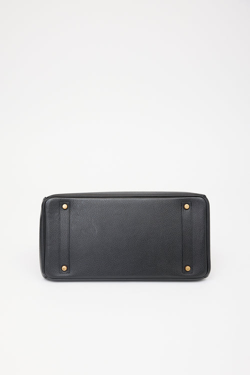 Hermès 1996 Noir Ardennes Birkin 35 Bag