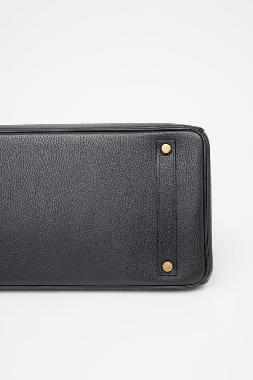 Hermès 1996 Noir Ardennes Birkin 35 Bag