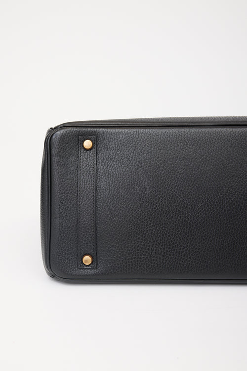 Hermès 1996 Noir Ardennes Birkin 35 Bag