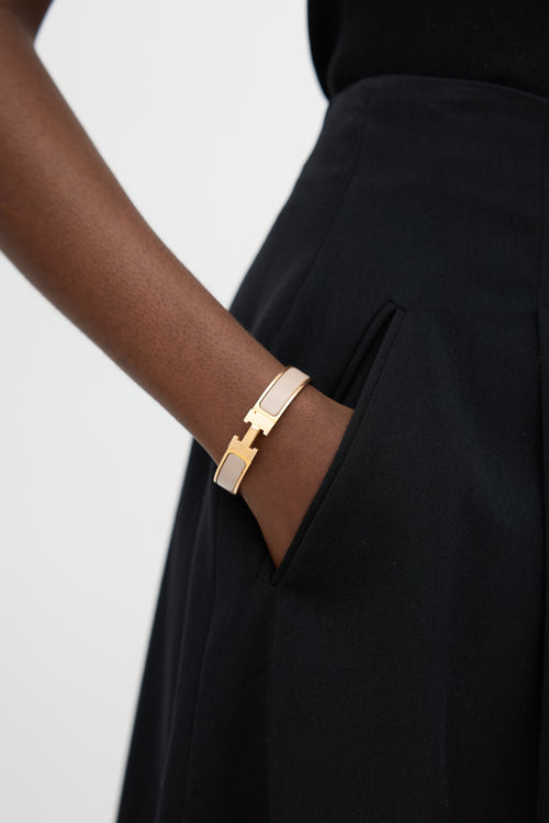 Hermès Enamel Clic H Bracelet