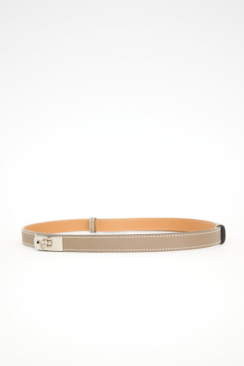 Hermès 2020 Étoupe Epsom Kelly 18 Belt