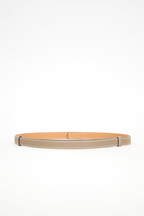 Hermès 2020 Étoupe Epsom Kelly 18 Belt