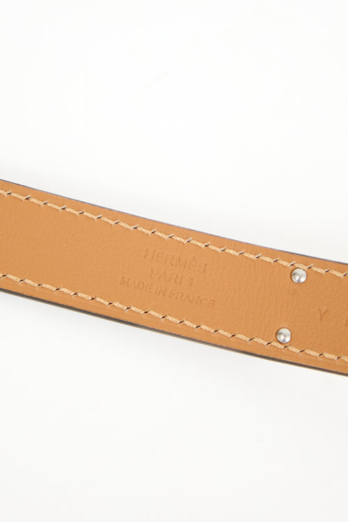 Hermès 2020 Étoupe Epsom Kelly 18 Belt