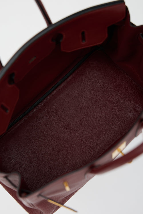 Hermès 2005 Rouge H Togo Birkin 35 Bag