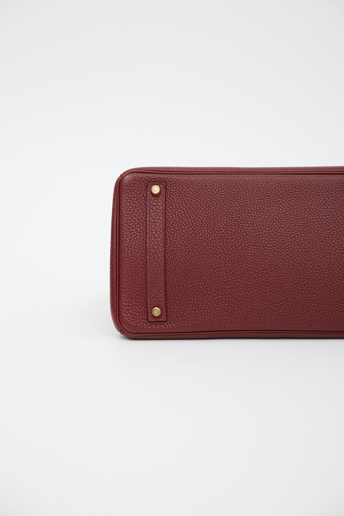 Hermès 2005 Rouge H Togo Birkin 35 Bag