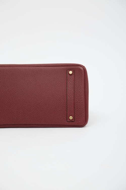 Hermès 2005 Rouge H Togo Birkin 35 Bag