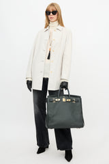 Hermès 2014 Vert De Gris Togo Birkin 40 HAC Bag