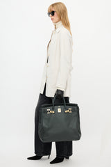 Hermès 2014 Vert De Gris Togo Birkin 40 HAC Bag