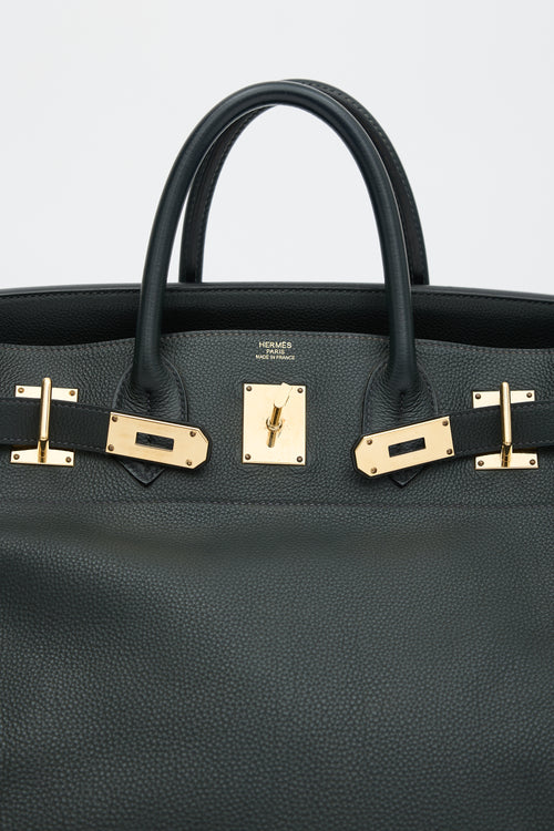 Hermès 2014 Vert De Gris Togo Birkin 40 HAC Bag
