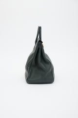 Hermès 2014 Vert De Gris Togo Birkin 40 HAC Bag