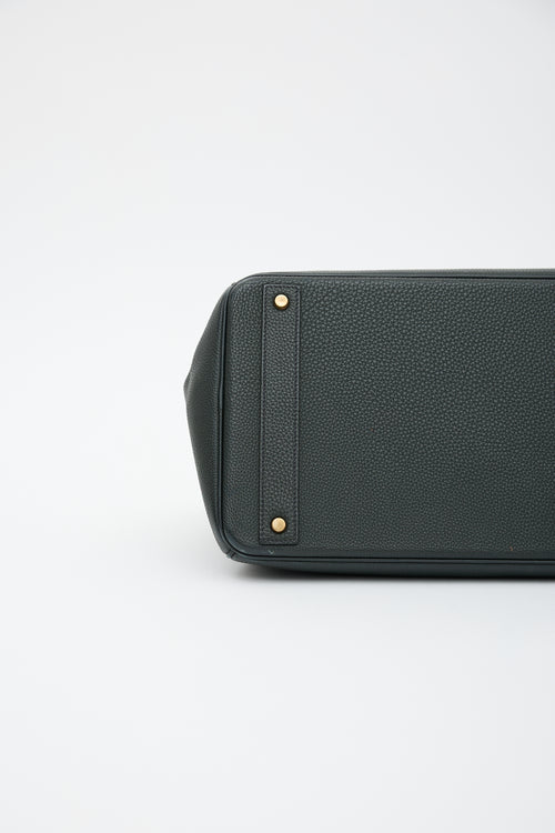 Hermès 2014 Vert De Gris Togo Birkin 40 HAC Bag