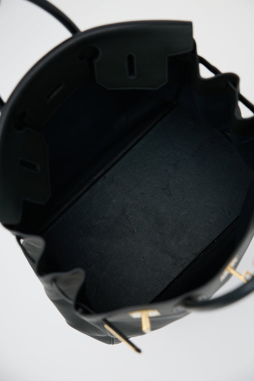 Hermès 2014 Vert De Gris Togo Birkin 40 HAC Bag