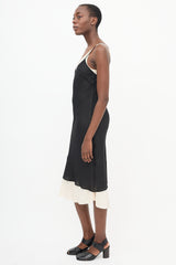 Hermès Black Silk Sheer Slip Dress