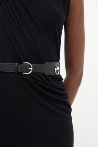Hermès 2021 Black Heritage Anneaux 45 Belt