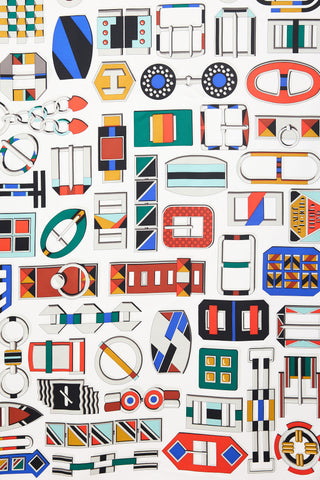 Hermès Silk Carré en Boucles 90 Scarf