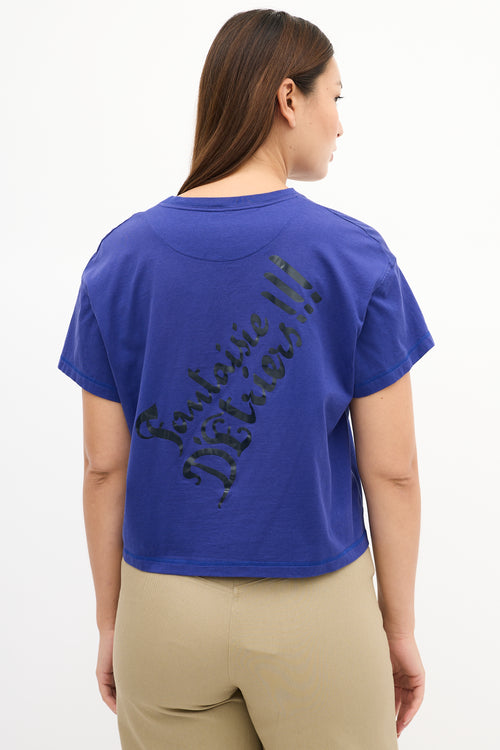 Hermès 2023 Blue Fantaisie D'Etriers Graphic T-Shirt