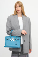 Hermès 2007 Bleu Jean Clemence Birkin 30 Bag
