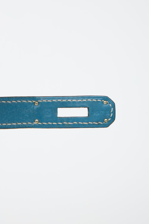 Hermès 2007 Bleu Jean Clemence Birkin 30 Bag