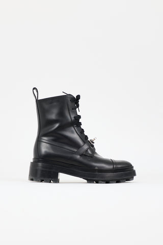 Hermès Leather Funk Combat Boot