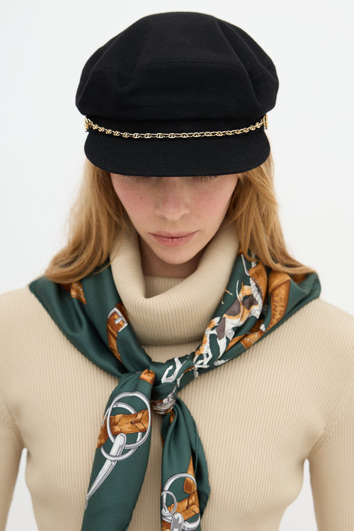 Hermès Cashmere Deauville Chain Cap