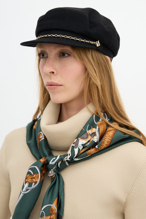 Hermès Cashmere Deauville Chain Cap