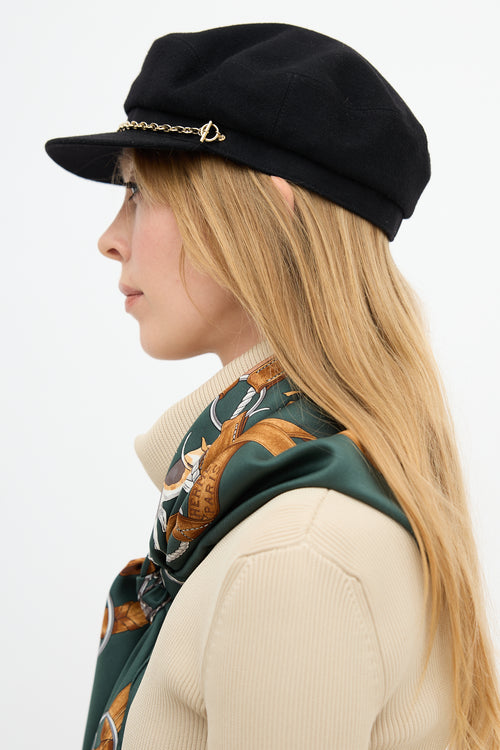 Hermès Cashmere Deauville Chain Cap