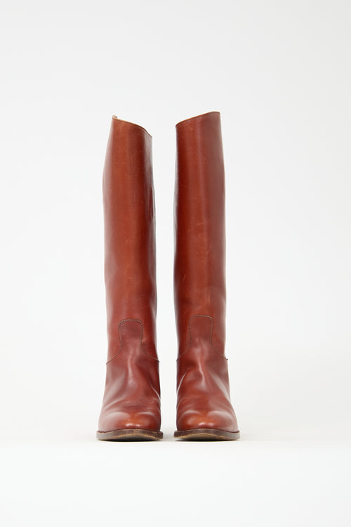 Hermès Leather Riding Boot