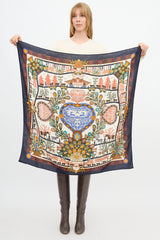 Hermès Cashmere & Silk Découpages 90 Scarf
