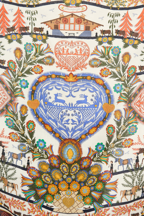 Hermès Cashmere & Silk Découpages 90 Scarf