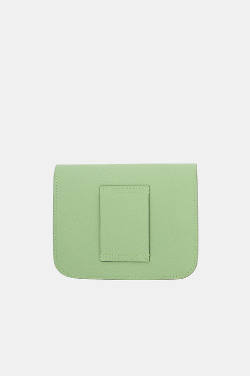 Hermès 2021 Vert Criquet Epsom Constance Slim Wallet