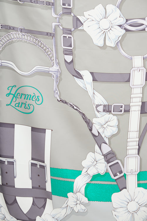 Hermès Silk Grand Manege Detail 90 Scarf