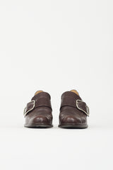 Hermès Leather Heeled Loafer