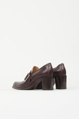 Hermès Leather Heeled Loafer