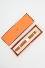 Hermès 2011 Brown Epsom Leather Heure H 25 Watch