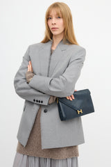Hermès Vintage Navy Box Lydie Bag