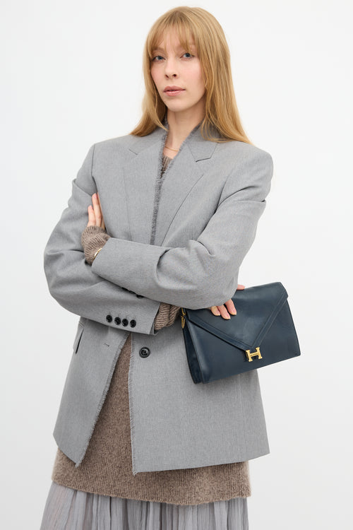 Hermès Vintage Navy Box Lydie Bag