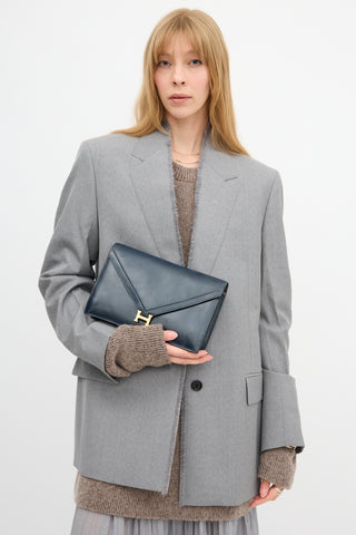Hermès Vintage Navy Box Lydie Bag