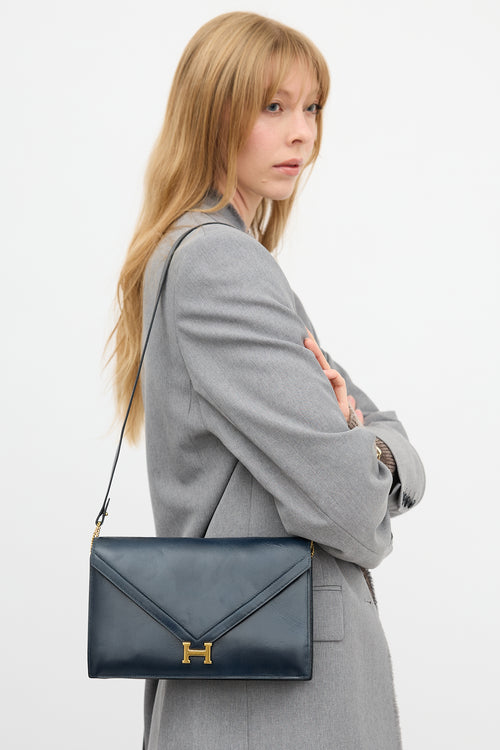Hermès Vintage Navy Box Lydie Bag