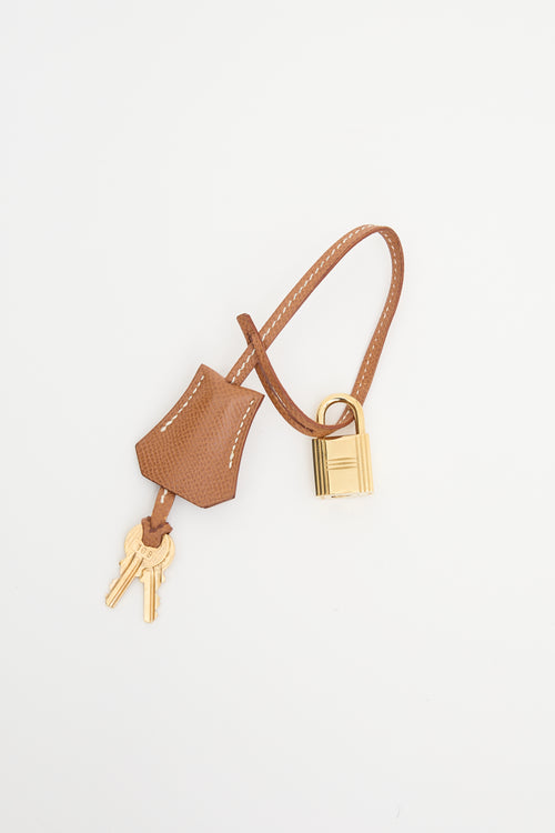Hermès 1997 Gold Courchevel Birkin 40 Bag