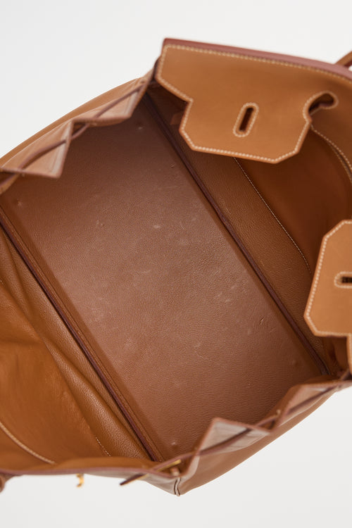 Hermès 1997 Gold Courchevel Birkin 40 Bag